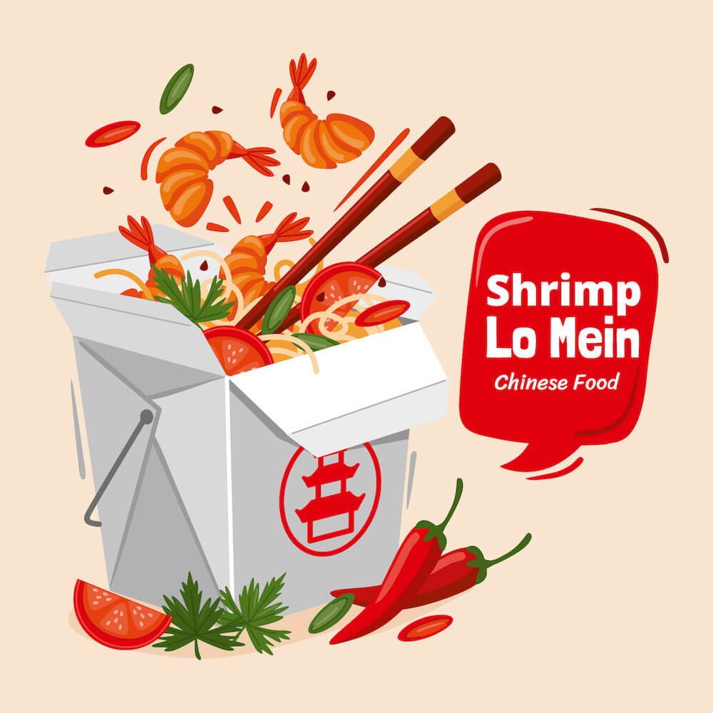 shrimp lo mein